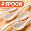 idrop Multi Compartment Grid Seasoning Storage Box with Spoons / Kotak Simpan Rempah Ratus / 美之扬四格塑料调味盒