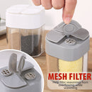 idrop [ 4 IN 1 ] Kitchen Clamshell Seasoning Jar Container / Bekas Simpanan Perencah / 四合一翻盖调味罐(塑料)