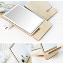idrop Minimalist Craft Wood Table Makeup Mirror / Cermin Meja Make Up / 长方工艺木镜子