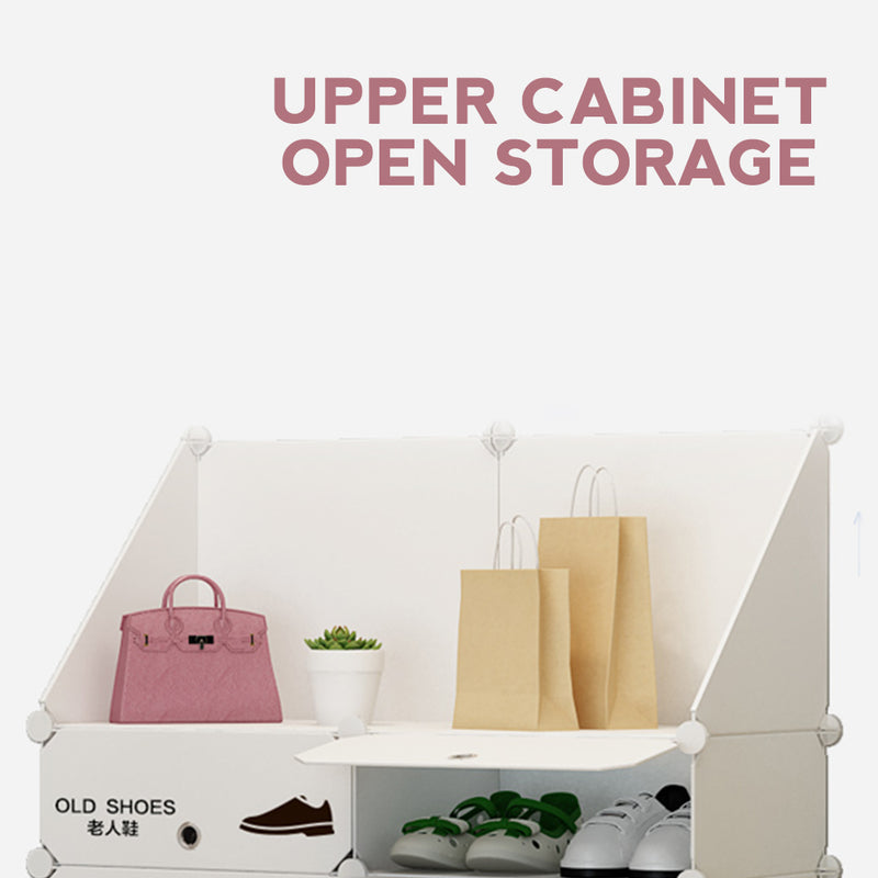 idrop Self Assemble Multi Storage Shoe Compartment Cabinet