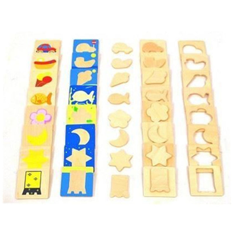 idrop High Quality Arrange in Paris Game Wooden Matching Set Toys for Kids Children