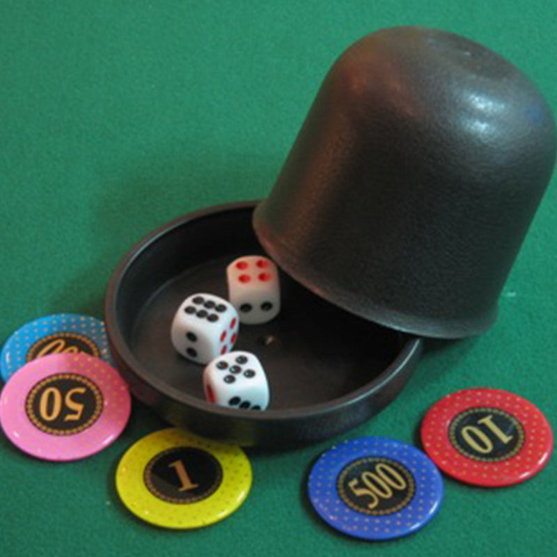 idrop Poker Game Dice Shaker & 10 Dices [ SET OF 2 Dice Shaker ]