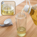 idrop [ 600ml ] Leakproof Oil & Seasoning Sauce Glass Jar Jug Dispenser