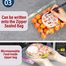 idrop [ 36PCS ] Fresh Keeping Sealed Food Packaging Zipper Bag [ 14cm X 16cm ] / Beg Bungkus Makanan / 小号密封袋14*16CM