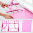idrop Multifunctional Extendable Window Hanging Drying & Storage Rack Shelf