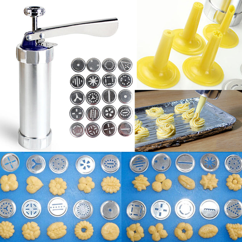 idrop 24PCS  Biscuit & Cookie Press Hand Pump Pastry Maker