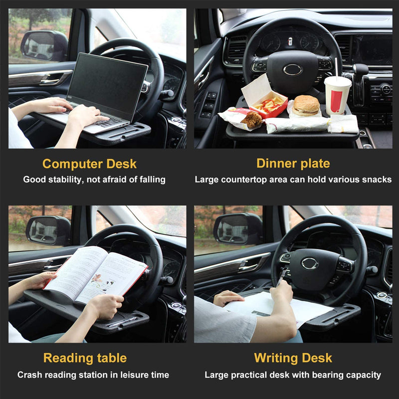 idrop Car Steering Wheel Dining Eating Food Tray / Dulang Tempat Makan Roda Kemudi Kereta / 大号餐盘(方向盘卡托车载小饭 桌) [ 42*28*2CM ]