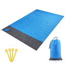 idrop [ 200 x 210CM ] Outdoor Waterproof Beach Blanket Portable Picnic Groundsheet / Alas Duduk Berkhelah Pantai Kalis Air / 单边灰款户外多功能便携口袋垫200*210CM(包含1个垫+4根地钉+束口袋+登山扣+OPP袋)