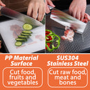 idrop Double Sided SUS304 Stainless Steel & PP Antibacterial Anti Mildew Cutting Chopping Board / Papan Pemotong / 304不锈钢魔方立体双面菜板