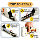 idrop Heavy Duty Multipurpose Rapid Staple Gun Stapler Suitable for Refill (13/4-6-8mm) / R23-1008F