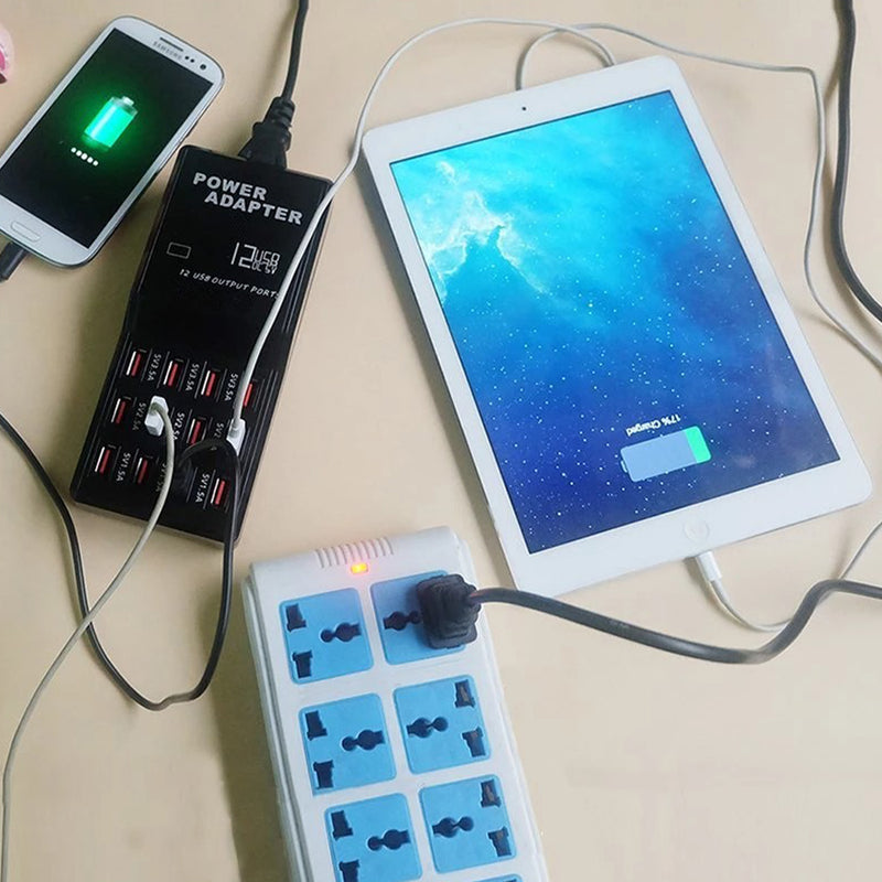 idrop 12 USB Output Port Charging Power Adapter / Adapter Pengescasan / 12个USB输出口充电电源适配器