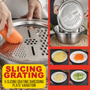 idrop [ 3 IN 1 ] 28CM Multifunction Kitchen Washing Rinsing Slicing Grating Bowl Set