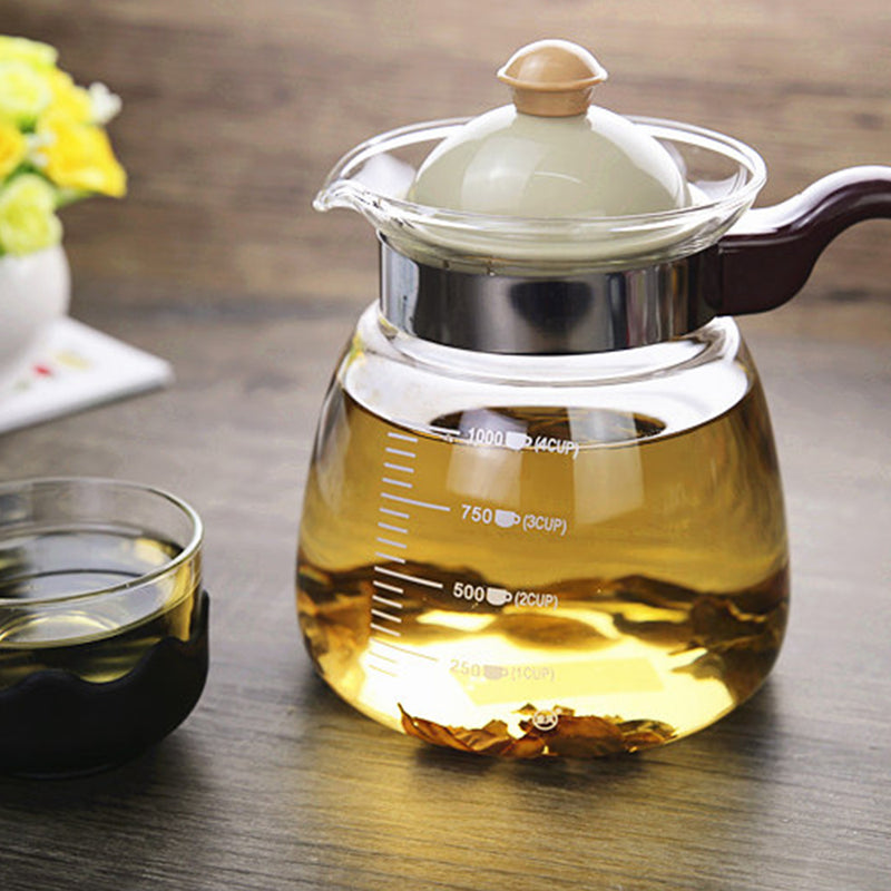 idrop 1 Liter - Drinking Glass Tea Pot