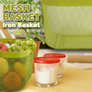 idrop Fruit Vegetable and Household Item Storage Iron Mesh Basket