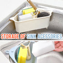 idrop Triangular Multifunctional Kitchen Sink Mount Washing Drainage Storage Basket