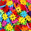 idrop Colorful Number and Alphabet Toys Interlocking Puzzle Toy Pieces