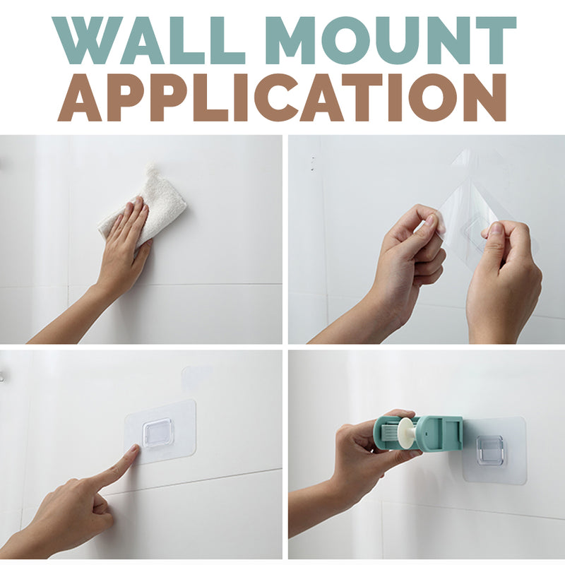 idrop Wall Mounted Mop Broom Sweeper Clip Grip Holder [ 1pc ]