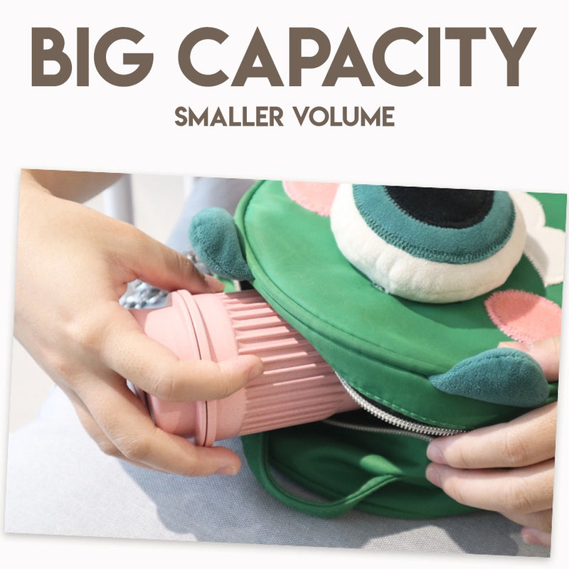 idrop 300ml Plastic Water Bottle Love Handle Folding