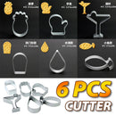 idrop [ 6pcs ] Cookie Cutter Set / Set Pemotong Bentuk Biskut / 曲奇刀组