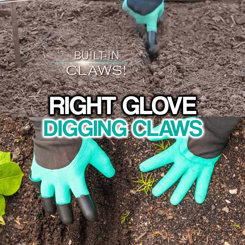 idrop Garden Gloves with Digging Claws - Comfortable Quick Easy to Dig and Plant