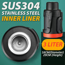 idrop [ 3 Liter ] Portable Food Grade SUS304 Stainless Steel Thermal Kettle / Botol Cerek Bekas Terma Keluli Tahan Karat Gred Makanan / 3升便携食品级304不锈钢保温水壶