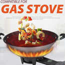 idrop [ 42CM / 45CM ] RED SUN Aluminium Alloy Nonstick Cooking Wok with Lid Cover / Kuali Memasak dengan Penutup / 永生42&45公分锰钛合金阳极炒锅