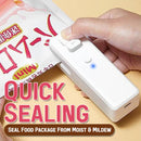 idrop [ 2 IN 1 ] USB Charging Mini Sealer & Cutter Sealing Machine / Mesin Pengedap & Pemotong Bungkusan Makanan / USB充电封口机(封口/开口2功能)