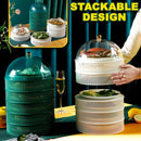 idrop [ 5 LAYER ] Dish Meal Multilayer Storage Box / Tempat Simpan Makanan Bertingkat / 一盖5盘一扣菜罩(收纳盒)