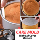 idrop [ 8in ] Bevelled Edge Aluminium Cake Mold with Movable Bottom Lid / Acuan Kek Aluminium / 铝饼模