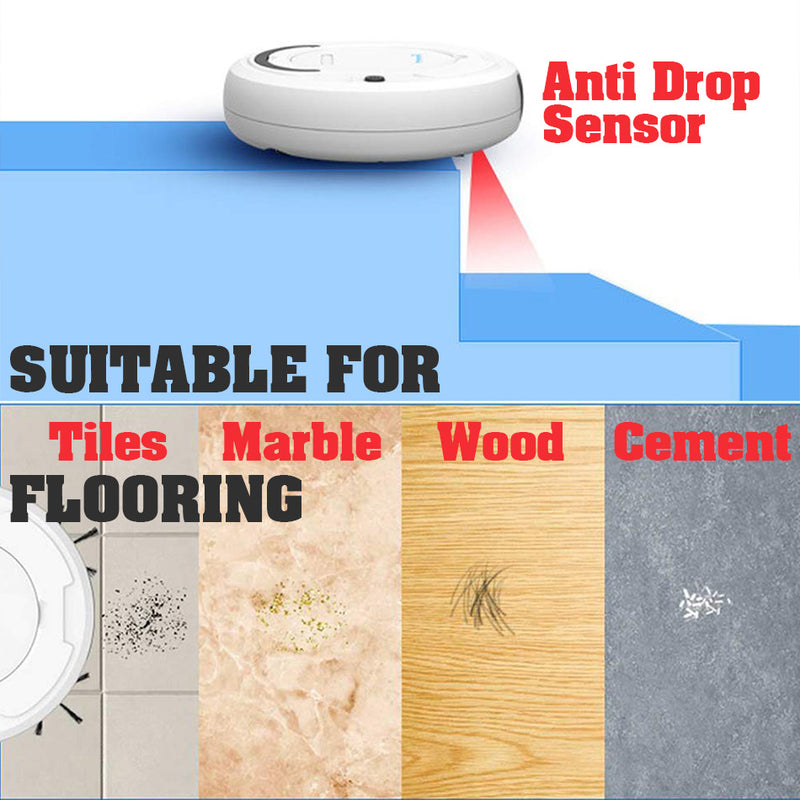 idrop Self Cleaning Mini Vacuum Sweeping  Floor Cleaner Robot