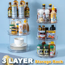 idrop [ 2 LAYER  / 3 LAYER ] Multilayer Multifunction Rotating Kitchen Storage Shelf Rack