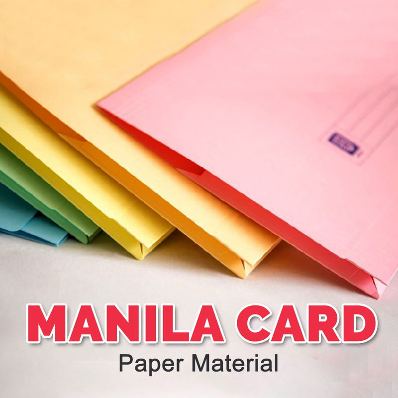 idrop Pocket File Manila Card Paper Flat Filing Folder [ 35cm X 24cm ]