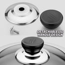 idrop [ 30CM / 32CM ] Stainless Steel Cooking Wok Pot Lid Cover Non Magnetic with Tempered Glass Window / Penutup Periuk Kuali Memasak / 30&32公分不锈钢无磁可视盖(盛利/顺友) (组合盖)