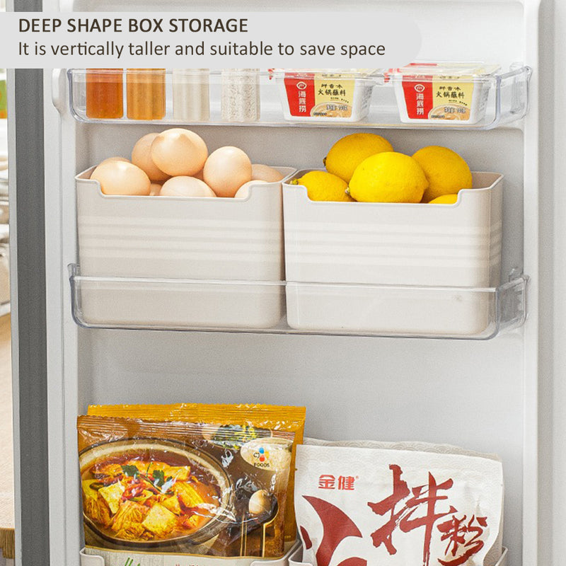 idrop Kitchen Drawer & Refrigerator Storage Box / Kotak Bekas Simpanan Barangan Peti Ais & Laci / 冰箱侧门收纳盒 [ 18CM x 10CM x 12CM ]
