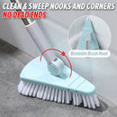 idrop Triangular Floor Scrubbing Cleaning Brush / Berus Mop Pencuci Lantai Tiga Segi / 可弯曲刷头不锈钢杆地板刷(圆三角头)
