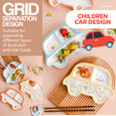 idrop [ 1PC ] Childrens Car Shape Ceramic Plate / Pinggan Makan Seramik Kanak Kanak / 陶瓷汽车儿童餐盘