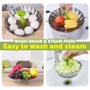 idrop Stainless Steel Steamer & Drainer Foldable Portable Compact Stand