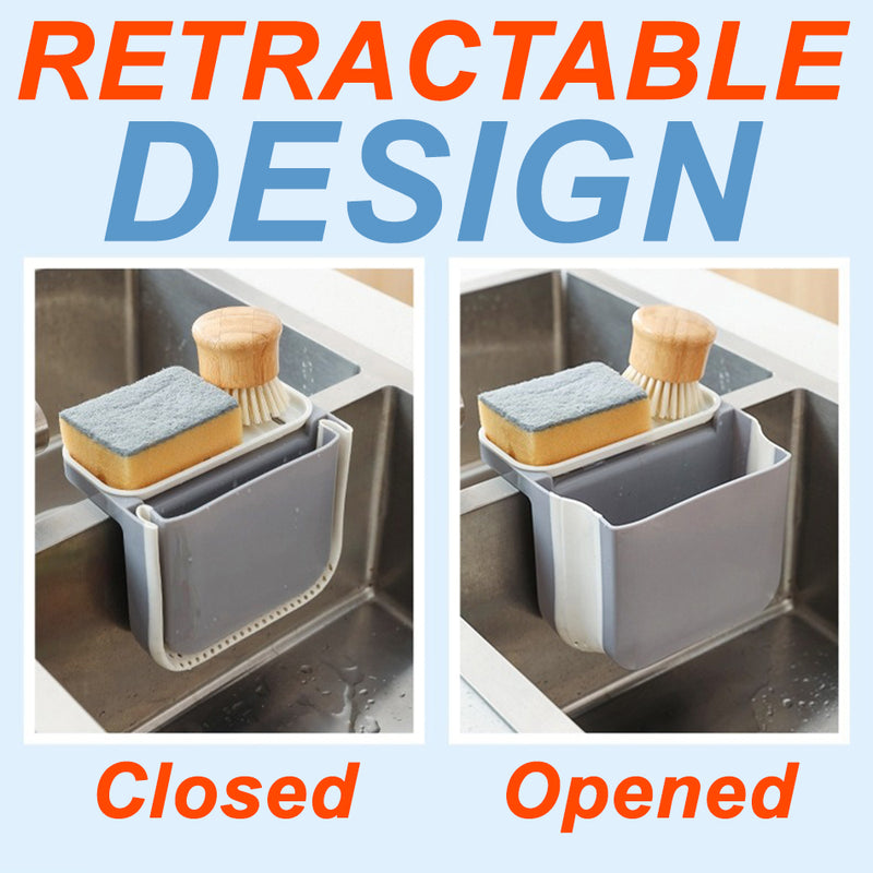 idrop Multipurpose Retractable Drainage Rack with Suction Cup / Rak Sinki Boleh Kempis / 水池多用沥水架带吸盘可伸缩