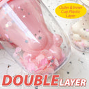idrop [ 300ml ] Cat Paw Double Layer Drinking Cup / Cawan Minuman Bentuk Kucing / 卡通杯