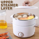 idrop [ 2 LAYER ] [ 1.5L ] 600W Multifunction Small Kitchen Cooking Electric Cooker & Steamer