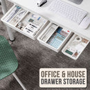 idrop Under Desk Punch Free Hidden Mounted Plastic Stationary Drawer for Home and Office / Laci Bawah Meja Senang Lekat Rumah dan Pejabat / 隐藏式安装塑料固定抽屉，适用于家庭和办公室