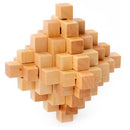 idrop BRAIN TEASER [ Diamond ] - Interlocking Wooden Toy Blocks