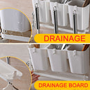 idrop Wall Mounted 3-Cup Kitchen Utensil Drainage Holder