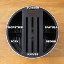 idrop 360° Degree Rotating Kitchen Utensil & Knife Storage / Tempat Simpan  Perkakas Dapur / 旋转收纳桶(360度无死角旋转刀架)