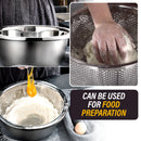 idrop [ 22 / 24 / 26CM ] 3PCS Multifunctional Stainless Steel SUS304 Stackable Washing Basin Bowl Set