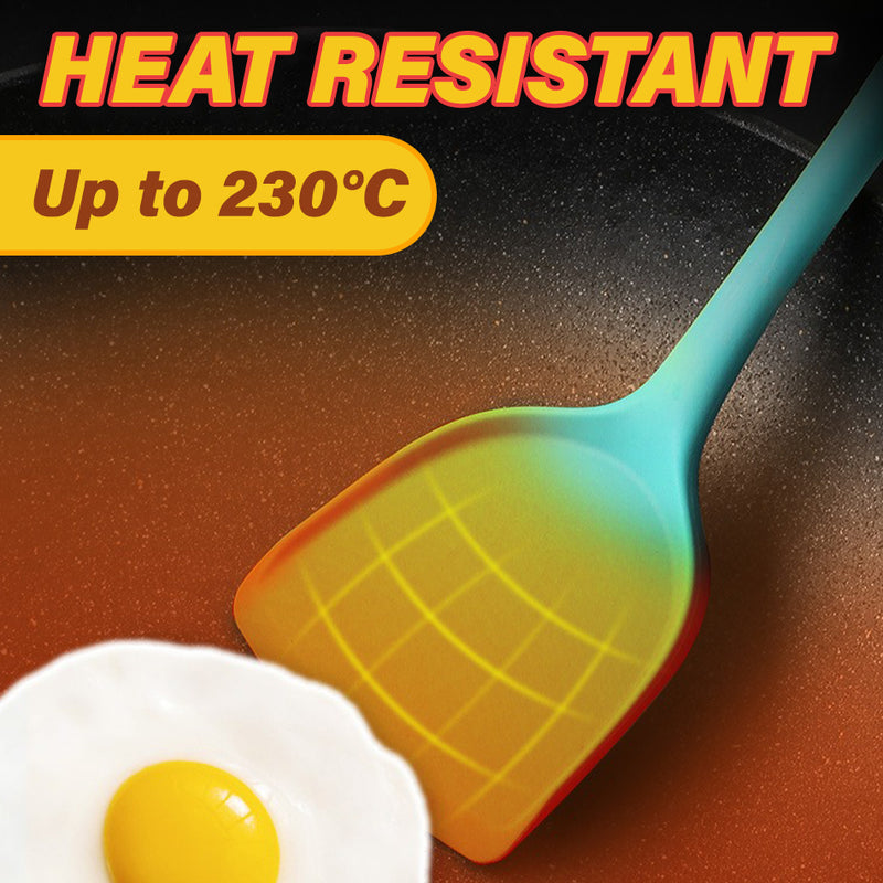 idrop [ 32.5CM ] Silicone Spatula Heat Resistant Kitchen Cooking Utensil / Spatula Silikon Memasak / 32.5CM硅胶锅铲