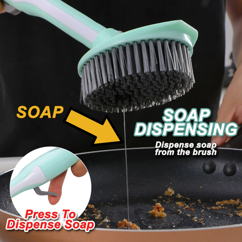 idrop Scrubbing & Scraping Cleaning Washing Refillable Brush Soap Dispenser