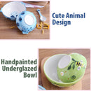 idrop [ 15CM / 1 PC ] Children Ceramic Food Bowl Tableware Set / Set Mangkuk Makan Seramik Kanak-Kanak / 陶瓷碗 6^陶瓷碗浮雕手绘-
