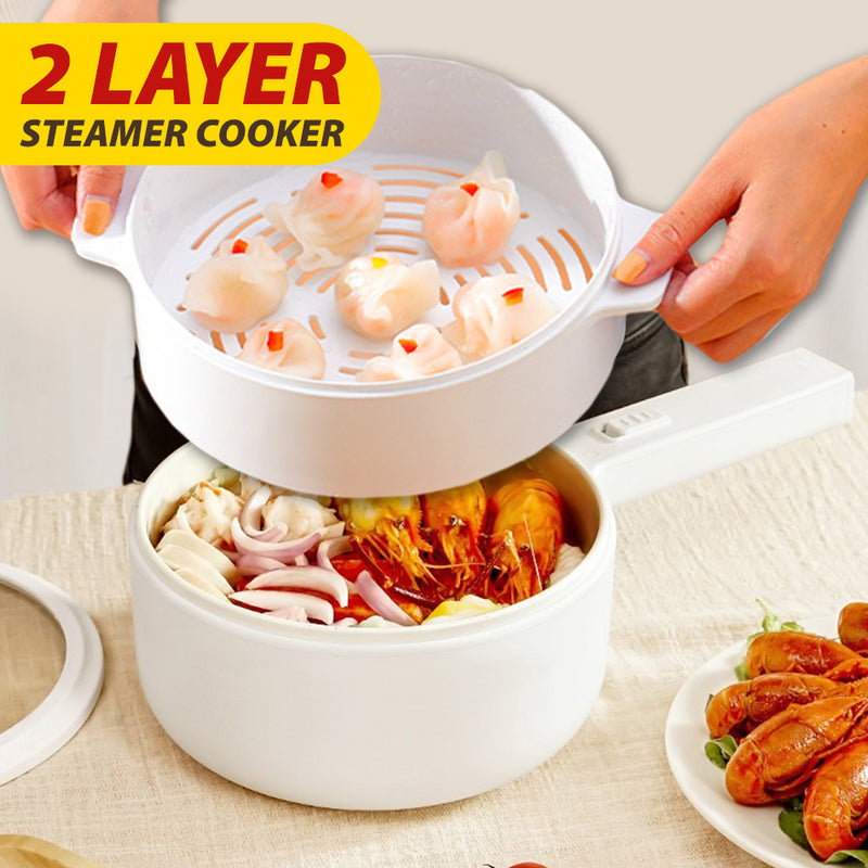 idrop [ 1.8L ] Electric Multifunction Electric Cooker [ 1 Layer / 2 Layer ] Periuk Masak Elektrik 电动多功能电饭锅