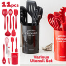 idrop 230°C Heat Resistant Kitchen Food Grade Cooking Silicone Utensils Cookware Kitchenware Set